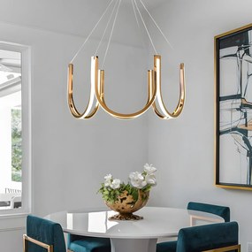 LAMPA WISZĄCA LED APP1749-CP Złota