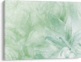 Obraz - Zielony kwiat (70x50 cm)