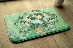 Dywanik antypoślizgowy do łazienki Van Gogh Róże