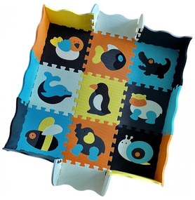Woopie baby mata piankowa kolorowa puzzle kojec