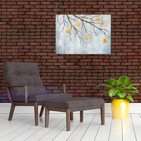 Obraz na szkle - Deszczowa jesień (70x50 cm)