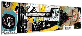 Obraz - Graffiti (170x50 cm)