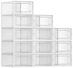 Modułowy regał z przegródkami BOXIFY biały