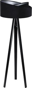 Czarna asymetryczna lampa stojąca H7-P64