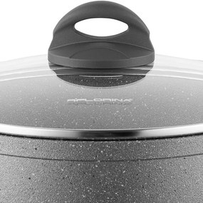 Florina Garnek z pokrywką Lava Stone MG, 24 cm, 4 l, szary, śred. 24 cm