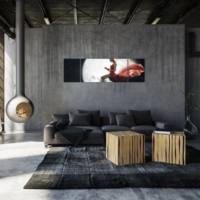 Obraz - Kobieta w świetle księżyca (170x50 cm)