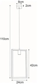 Loftowa pojedyncza lampa wisząca - S096-Natsa