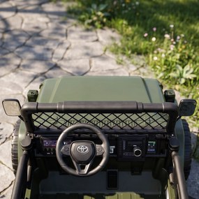 AIYAPLAY Dziecięcy samochód elektryczny TOYOTA FJ 24V zdalnie sterowany 200W silnik akumulator litowy 2-miejscowy dla 3-8 lat | Aosom PL