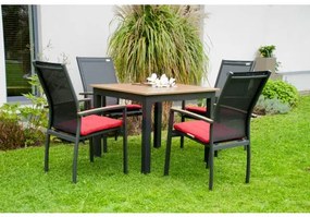 EXPERT WOOD antracyt - fotel ogrodowy gastro z możliwością sztaplowania