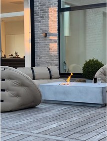 Biały fotel rozkładany odpowiedni na zewnątrz Karup Design OUT™ Nido White