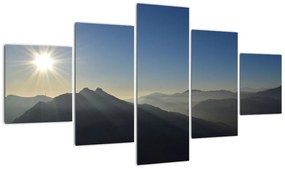 Obraz - Nad szczytami gór (125x70 cm)