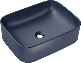 Granatowa ceramiczna umywalka nablatowa D1-P45