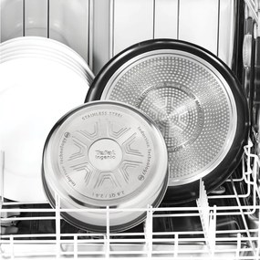 Patelnie zestaw 2 szt. z powłoką nieprzywierającą/z odpinaną rączką ze stali nierdzewnej ø 26 cm INGENIO Cook Eat L8813S75 – Tefal