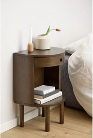 Szafka nocna w dekorze dębu w ciemnym naturalnym kolorze Paron – Actona