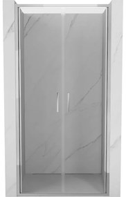 Mexen Exo drzwi prysznicowe podwójne uchylne 120 cm, transparent, chrom - 814-120-000-01-00