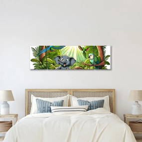 Obraz - Wesołe zwierzątka (170x50 cm)