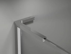 Mexen Kioto-F L ścianka prysznicowa Walk-in z ramką 90 x 202 cm, transparent 8 mm, chrom - 800-090-174-01-00