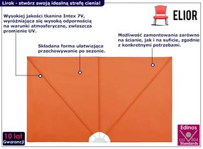 Pomarańczowy parawan ogrodowy - Lebrif