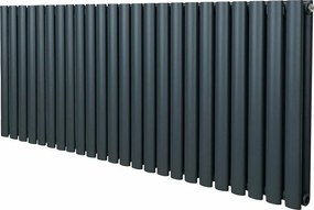 Grzejnik kolumnowy owalny – 600 mm x 1440 mm – antracytowo-szary