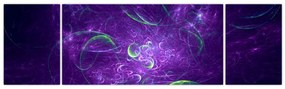 Obraz - fioletowa abstrakcja (170x50 cm)