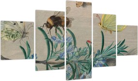 Obraz - Jan van Kessel the Elder, Insects and a Sprig of Rosemary, reprodukcje (125x70 cm)