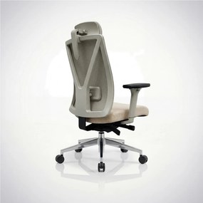 Fotel biurowy ergonomiczny jasnobeżowy VECTOR