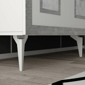 Szafka Karya White and Silver