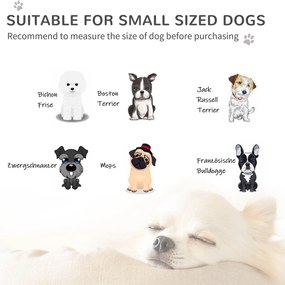 Sofa dla psa PawHut z drewnianymi nogami legowisko dla małych psów do 8 kg szara