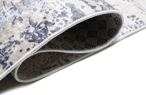 Brązowo-beżowy przecierany dywan w stylu loft G3-H64