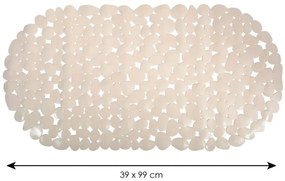 Spirella Antypoślizgowa mata do wanny GALETS,beżowa, 99 x 39 cm