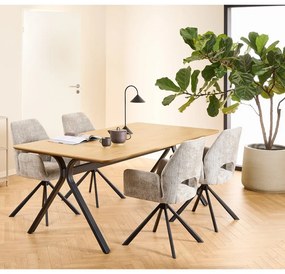 Stół z blatem w dekorze dębu 100x200 cm Bristol – Actona