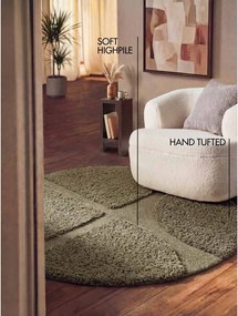 Okrągły dywan tkany ręcznie w kolorze khaki ø 200 cm Lambeth Jasper – Ted Baker