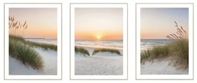 Obrazy zestaw 3 szt. 30x40 cm Sunrise on the Beach