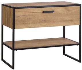 Stojąca szafka łazienkowa pod umywalkę dąb craft C4-E88