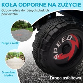 HOMCOM Elektryczny Quad dla Dzieci, 2,5 km/h, Jazda do Przodu &amp; do Tyłu, dla 18-36 Miesięcy, Niebieski
