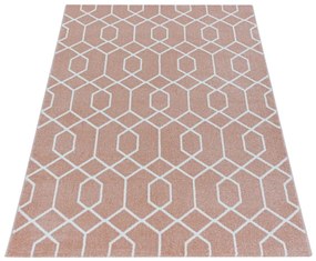 Dywan nowoczesny Efor geometria różowy 200 cm x 290 cm