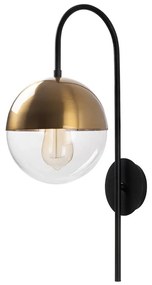 Kinkiet w czarno-złotym kolorze ø 20 cm Bastos – Opviq lights