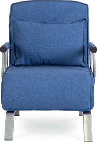 Fotel Rozkładany BART Wypoczynkowy Niebieski do Spania Leżanka Nowoczesny