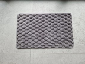 Dywanik antypoślizgowy Szary 50x80 cm Dekoracyjny gumowy spód uniwersalny