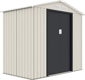 Metalowa altana ogrodowa "Nebraska" - 2,70 m² - Beżowy/szary antracyt