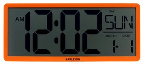 Karlsson 6020OR zegar cyfrowy pomarańczowy, 35 cm