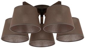 Brilagi - Przysufitowy żyrandol LATTE 5xE27/15W/230V sosna/brązowy