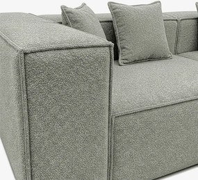 Narożnik Modułowy CERIO Szary Boucle Nowoczesny