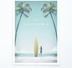 Plakat Travelposter California, 30 x 40 cm