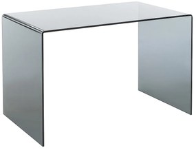 Biurko - Dymione szkło hartowane - Czarny - ELSTRON