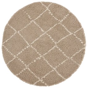 Jasnobrązowy dywan Mint Rugs Hash, ⌀ 120 cm