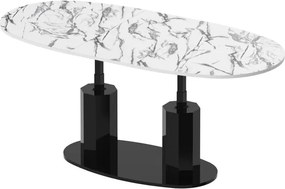 Rozkładany i podnoszony ławostół Barletta marmur wysoki połysk