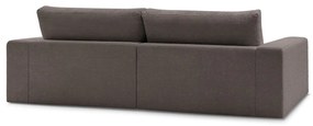 Szarobrązowa sztruksowa sofa 274 cm Leonard – Bobochic Paris