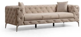 Beżowa aksamitna sofa 237 cm Como – Artie