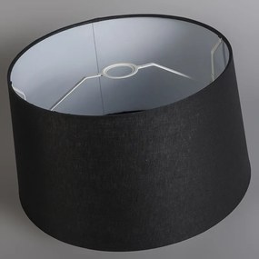 Lampa wisząca biała klosz czarny 45cm - Combi